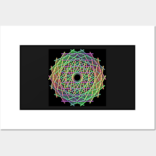 Colorful 3-D Mandala Posters and Art